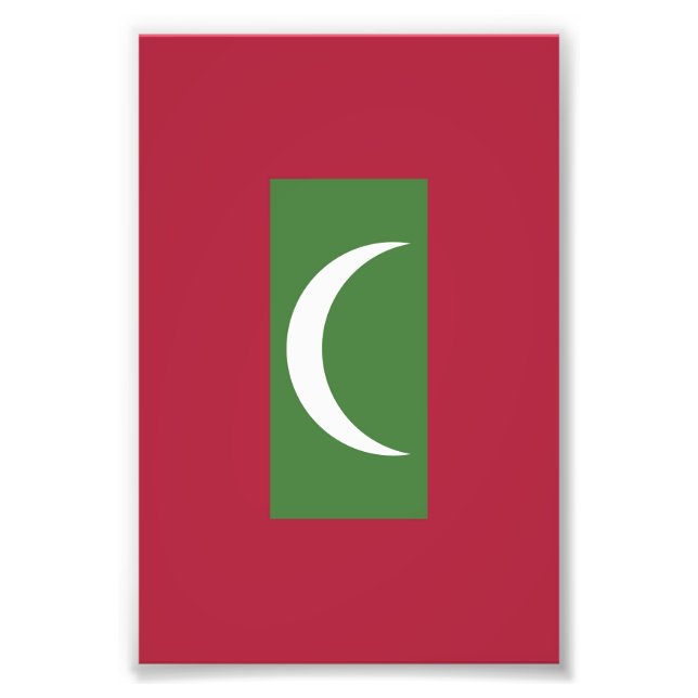Flagge der Malediven Fotodruck (Vorne)