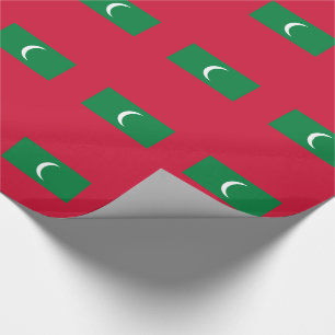 Flagge der Malediven Geschenkpapier
