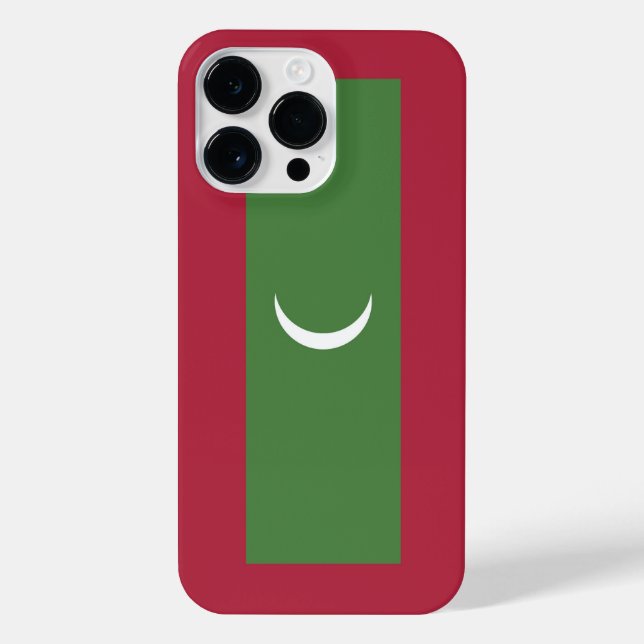 Flagge der Malediven iPhone Hülle (Rückseite)
