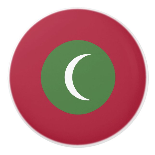 Flagge der Malediven Keramikknauf (Vorderseite)