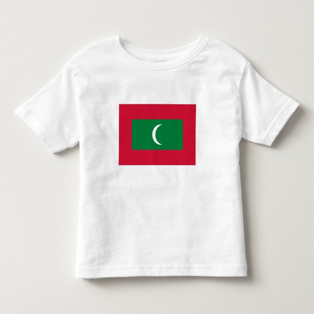 Flagge der Malediven Kleinkind T-shirt (Vorderseite)