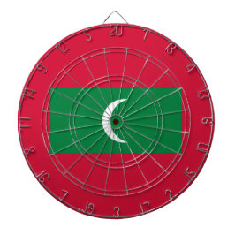 Flagge der Malediven (Republik Malediven) Dartscheibe