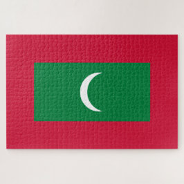 Flagge der Malediven (Republik Malediven) Puzzle