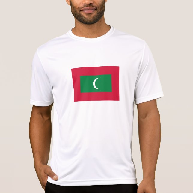 Flagge der Malediven T-Shirt (Vorderseite)