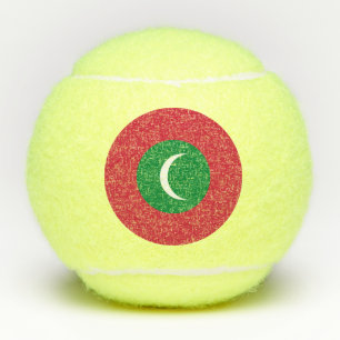 Flagge der Malediven Tennisbälle