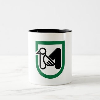Flagge der Marken (Italien) Zweifarbige Tasse