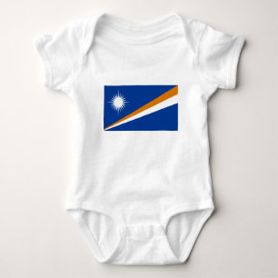 Flagge der Marshall-Inseln Baby Strampler