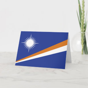 Flagge der Marshall-Inseln Dankeskarte