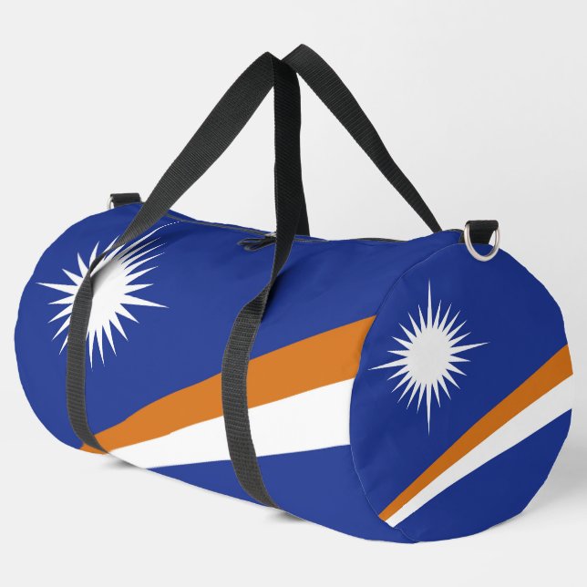 Flagge der Marshall-Inseln Duffle Bag (Linke Ecke)