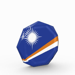 Flagge der Marshall-Inseln Fotoblock