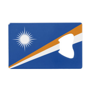 Flagge der Marshall-Inseln Geldbeutel Flaschenöffner