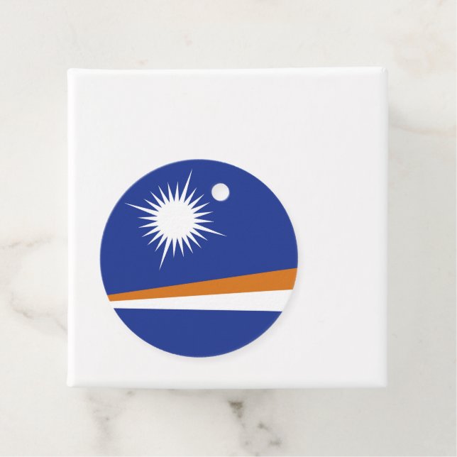 Flagge der Marshall-Inseln Geschenkanhänger (Beispiel)