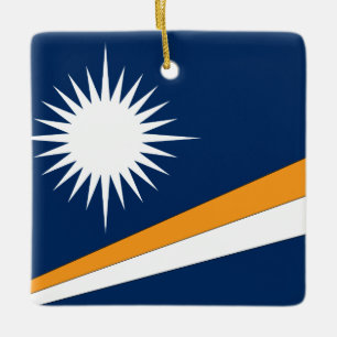Flagge der Marshall-Inseln Keramikornament