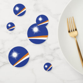 Flagge der Marshall-Inseln Konfetti