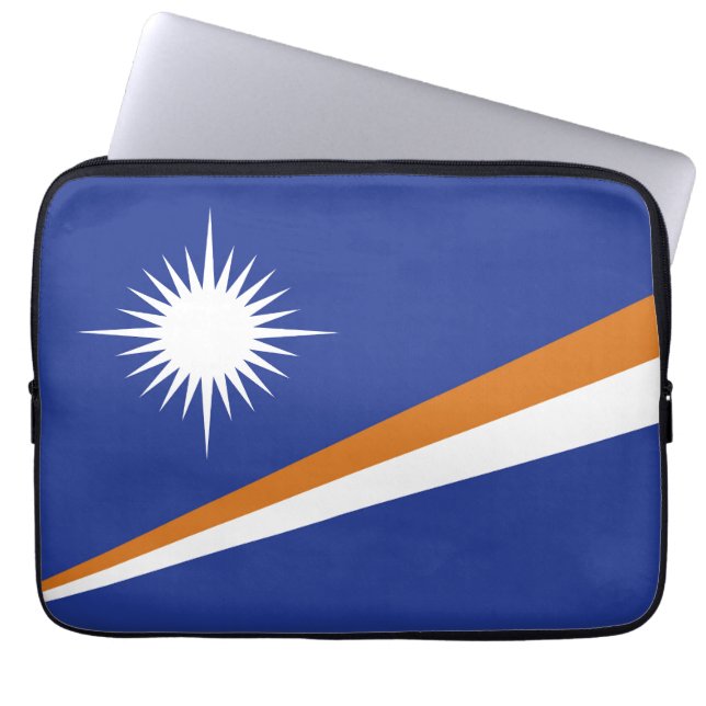 Flagge der Marshall-Inseln Laptopschutzhülle (Vorderseite)