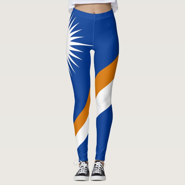 Flagge der Marshall-Inseln Leggings (Vorderseite)