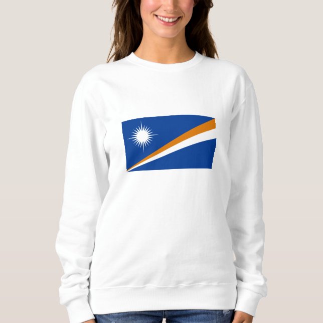 Flagge der Marshall-Inseln Sweatshirt (Vorderseite)