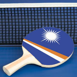 Flagge der Marshall-Inseln Tischtennis Schläger