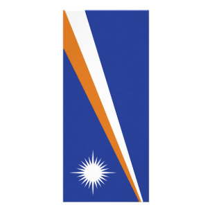 Flagge der Marshall-Inseln Werbekarte