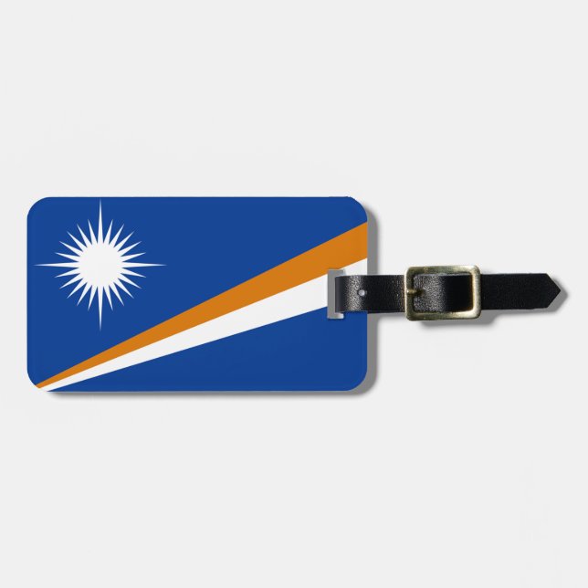 Flagge der Marshall Islands Easy ID Persönliche Da Gepäckanhänger (Vorderseite horizontal)