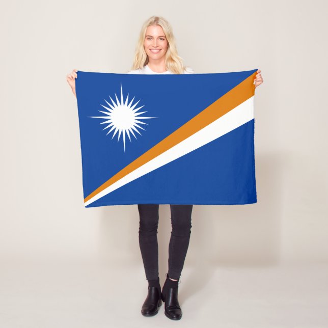 Flagge der Marshallinseln Fleecedecke (Beispiel)