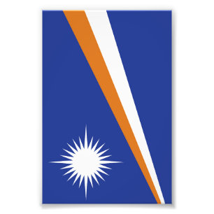 Flagge der Marshallinseln Fotodruck