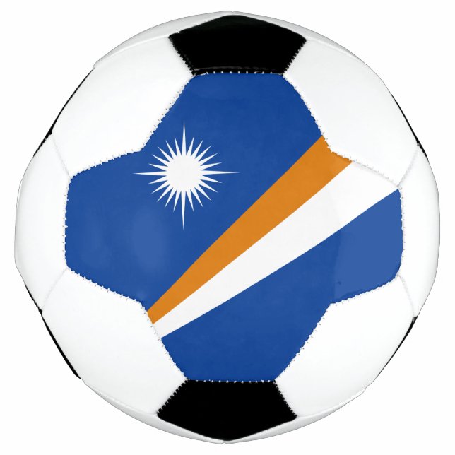 Flagge der Marshallinseln Fußball (Vorderseite)