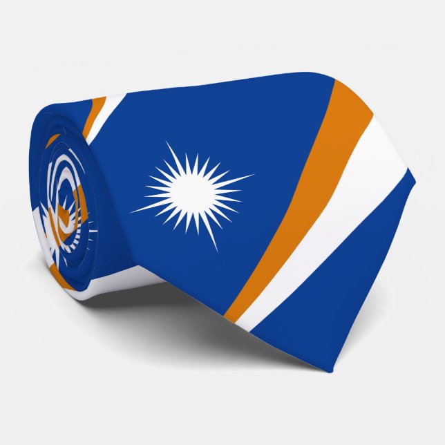 Flagge der Marshallinseln Krawatte (Gerollt)