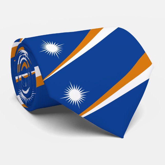 Flagge der Marshallinseln Krawatte (Gerollt)