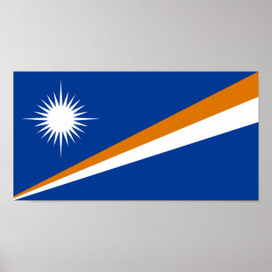 Flagge der Marshallinseln Poster