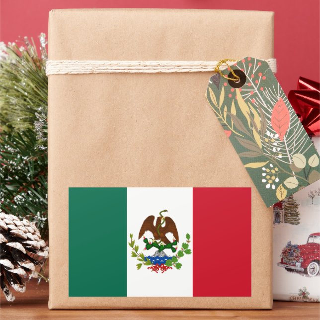 Flagge der Mexikanischen Republik: 1824-1835, Sant Rechteckiger Aufkleber (Feiertag)