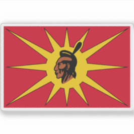 Flagge der Mohawk-Kriegergesellschaft (Rotisken’ra Aufkleber