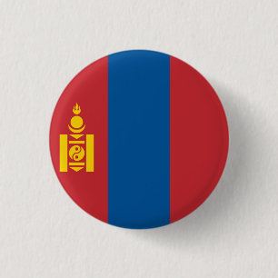 Flagge der Mongolei Button
