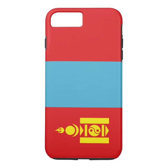 Flagge der Mongolei Case-Mate iPhone Hülle (Rückseite)
