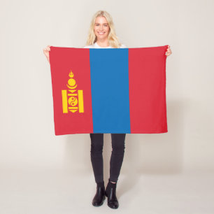 Flagge der Mongolei Fleecedecke