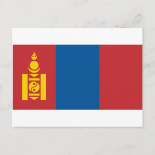Flagge_der_Mongolei Postkarte