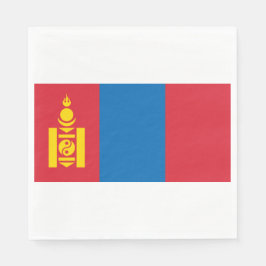 Flagge der Mongolei Serviette
