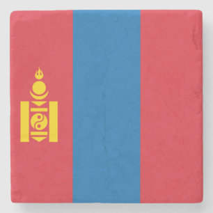 Flagge der Mongolei Steinuntersetzer