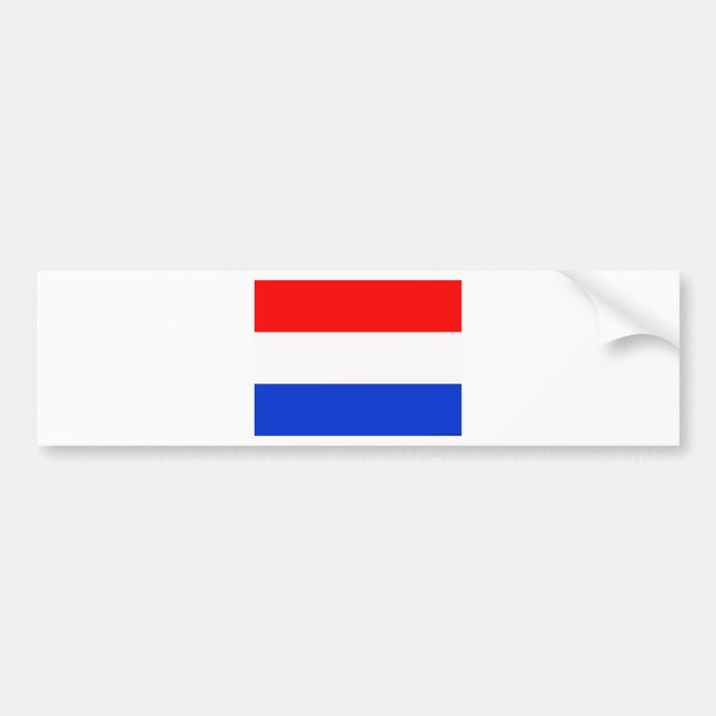 Flagge der Niederlande Autoaufkleber (Vorne)