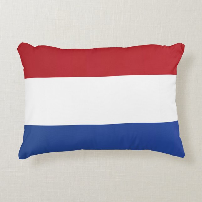 Flagge der Niederlande Dekokissen (Vorderseite)