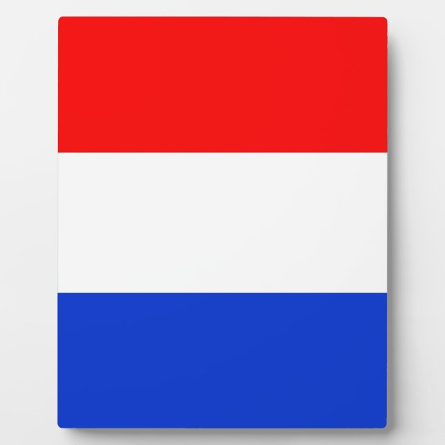 Flagge der Niederlande Fotoplatte (Vorderseite)