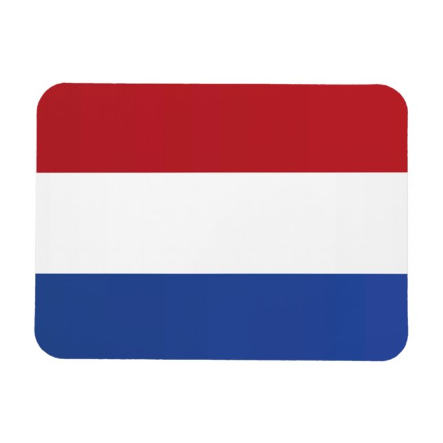 Flagge der Niederlande Magnet (Horizontal)