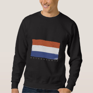 Flagge der Niederlande mit niederländischem Text Sweatshirt