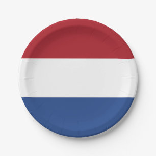 Flagge der Niederlande Pappteller