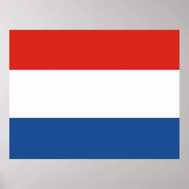 Flagge der Niederlande Poster (Vorne)