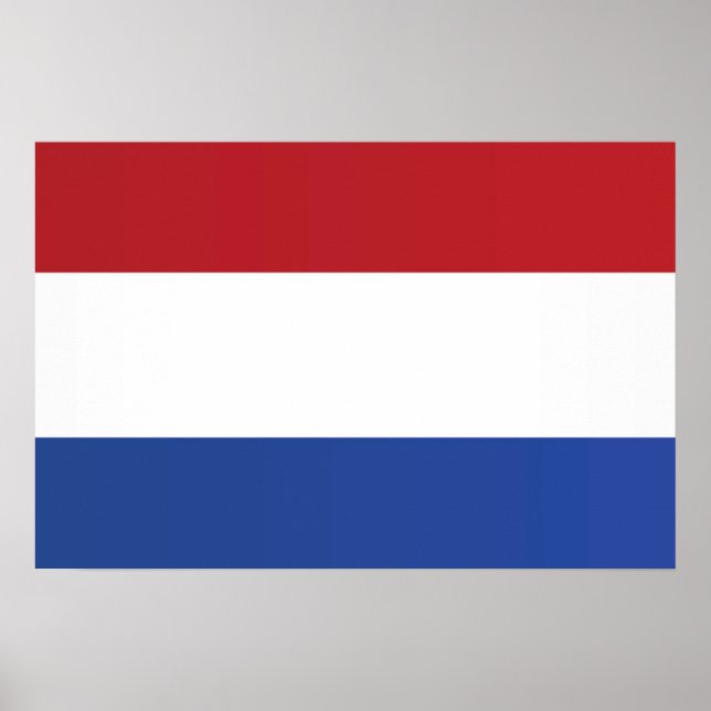 Flagge der Niederlande Poster (Vorne)
