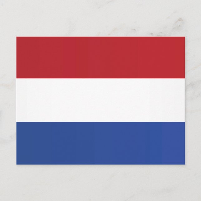Flagge der Niederlande Postkarte (Vorderseite)