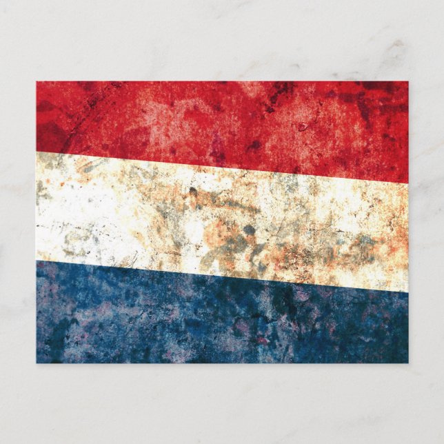 Flagge der Niederlande Postkarte (Vorderseite)