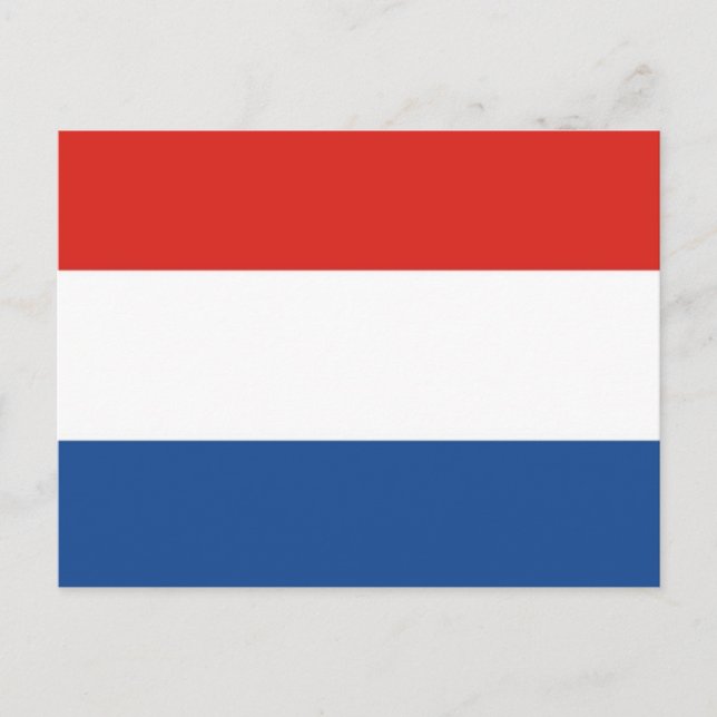 Flagge der Niederlande Postkarte (Vorderseite)