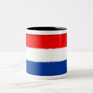 Flagge der Niederlande Zweifarbige Tasse